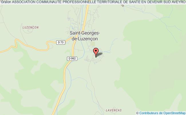 plan association Association Communaute Professionnelle Territoriale De Sante En Devenir Sud Aveyron Saint-Georges-de-Luzençon
