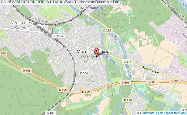 plan association Association Corps Et Mouvances Moret-sur-Loing