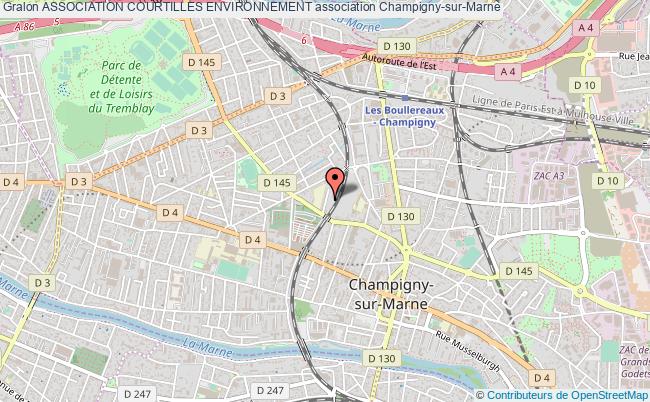 plan association Association Courtilles Environnement Champigny-sur-Marne