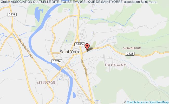 plan association Association Cultuelle Dite 'eglise Evangelique De Saint-yorre' Saint-Yorre
