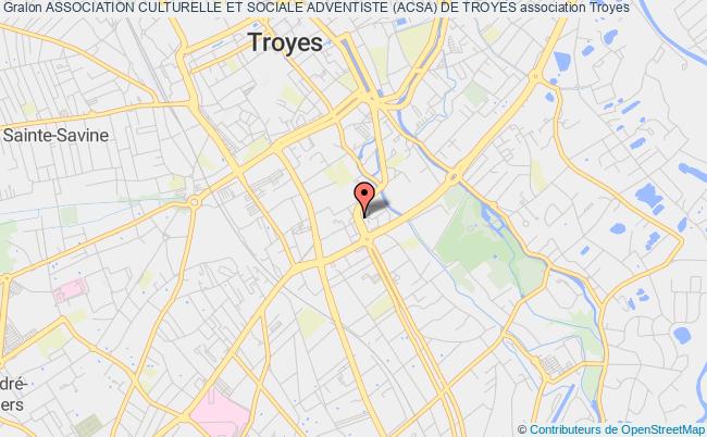 plan association Association Culturelle Et Sociale Adventiste (acsa) De Troyes Troyes