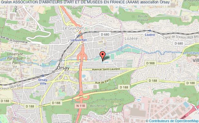 plan association Association D'amateurs D'art Et De Musees En France (aaam) Orsay