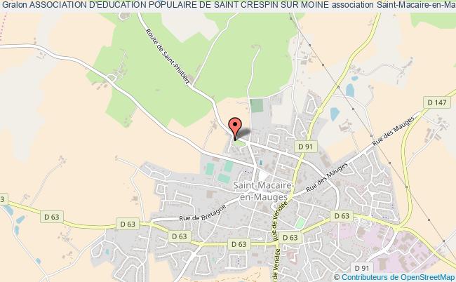 plan association Association D'education Populaire De Saint Crespin Sur Moine Saint-Crespin-sur-Moine