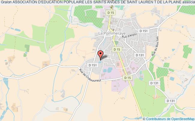 plan association Association D'education Populaire Les Saints Anges De Saint Lauren T De La Plaine Mauges-sur-Loire