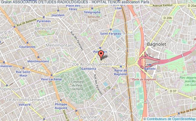 plan association Association D'etudes Radiologiques - Hopital Tenon Paris