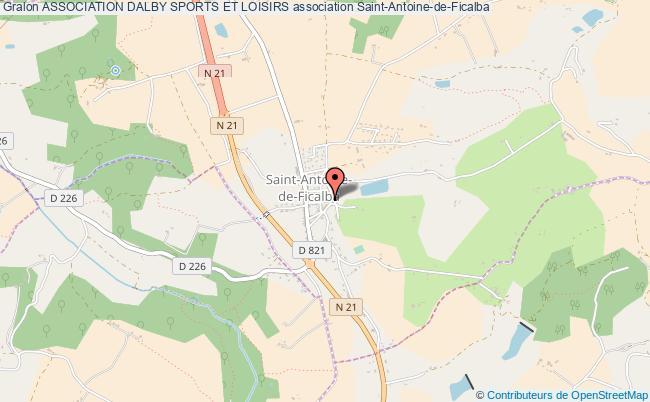 plan association Association Dalby Sports Et Loisirs Saint-Antoine-de-Ficalba