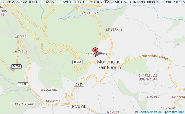 plan association Association De Chasse De Saint Hubert  Montmelas Saint-sorlin Montmelas-Saint-Sorlin