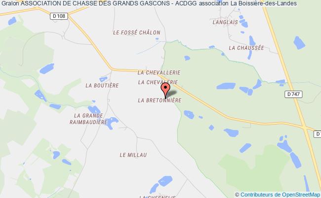 plan association Association De Chasse Des Grands Gascons - Acdgg La    Boissière-des-Landes