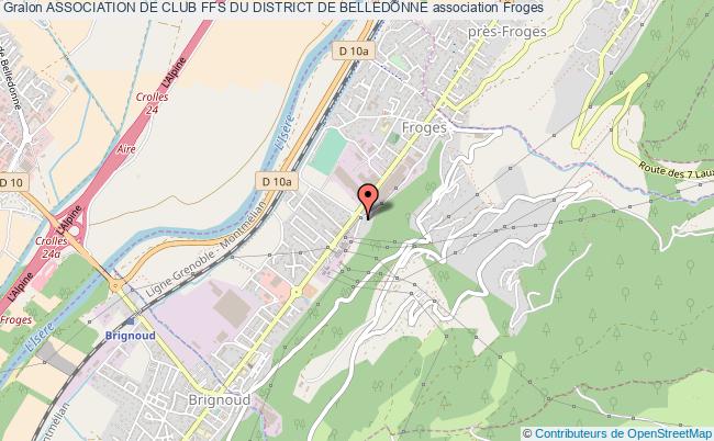 plan association Association De Club Ffs Du District De Belledonne Froges
