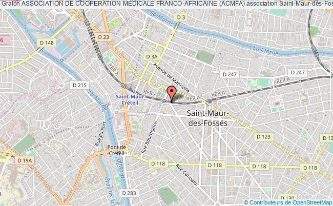 plan association Association De Cooperation Medicale Franco-africaine (acmfa) Saint-Maur-des-Fossés