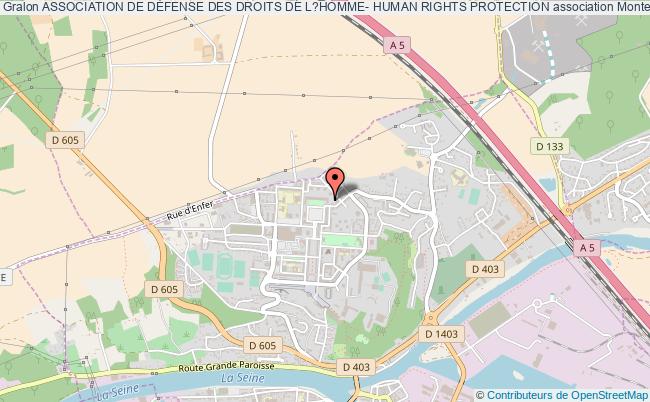 plan association Association De DÉfense Des Droits De L?homme- Human Rights Protection Montereau-Fault-Yonne