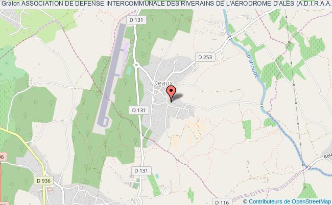 ASSOCIATION DE DEFENSE INTERCOMMUNALE DES RIVERAINS DE L'AERODROME D'ALES (A.D.I.R.A.A.)