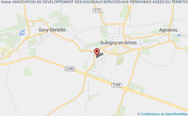 plan association Association De Developpement Des Nouveaux Services Aux Personnes Agees Du Territoire Et Environs Aubigny-en-Artois