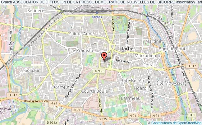 plan association Association De Diffusion De La Presse DÉmocratique Nouvelles De  Bigorre Tarbes