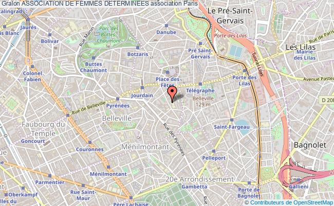 plan association Association De Femmes Determinees Paris