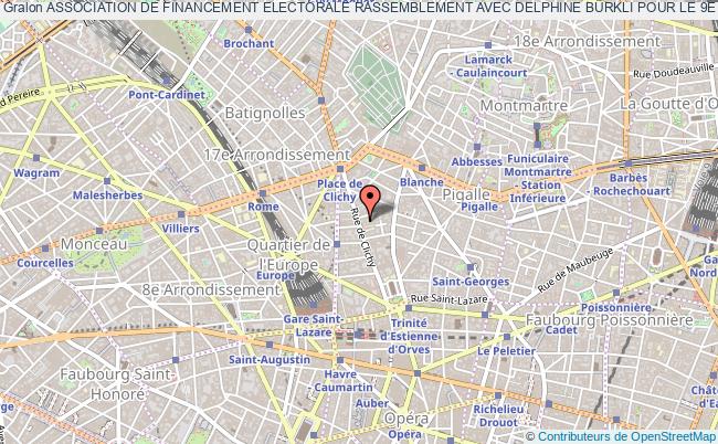 plan association Association De Financement Electorale Rassemblement Avec Delphine BÜrkli Pour Le 9e -paris (afdb9-2020) Paris