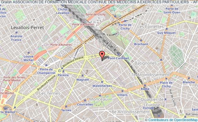plan association Association De Formation Medicale Continue Des Medecins A Exercices Particuliers  - Aformep Paris