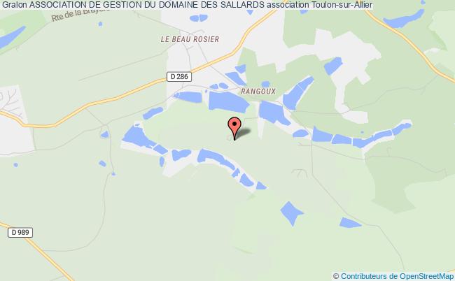 plan association Association De Gestion Du Domaine Des Sallards Toulon-sur-Allier