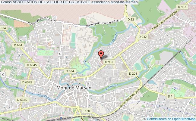 plan association Association De L'atelier De Creativite Mont-de-Marsan