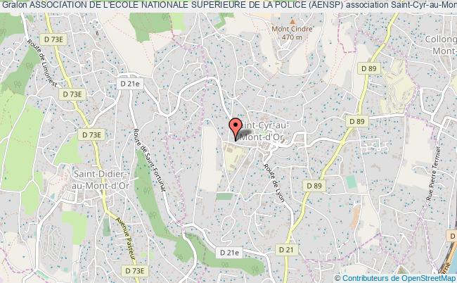 plan association Association De L'ecole Nationale Superieure De La Police (aensp) Saint-Cyr-au-Mont-d'Or