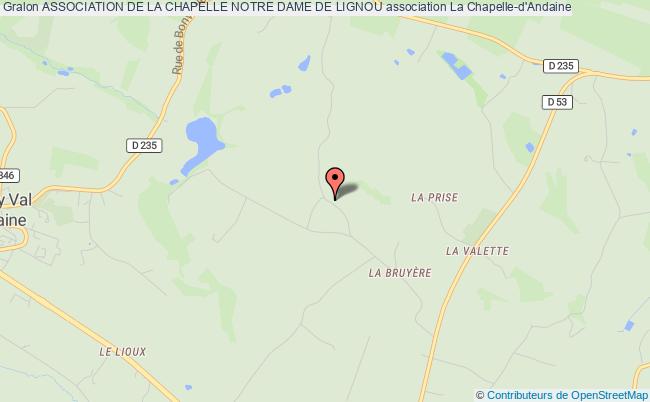 plan association Association De La Chapelle Notre Dame De Lignou Couterne