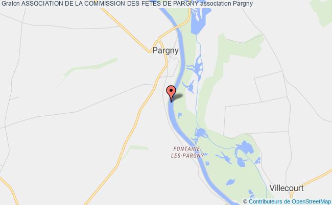 ASSOCIATION DE LA COMMISSION DES FETES DE PARGNY