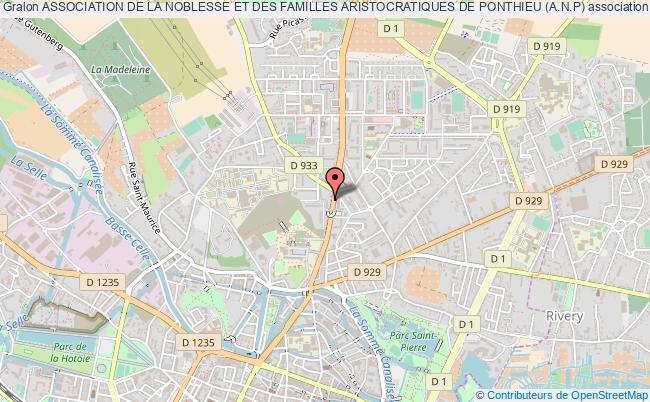 plan association Association De La Noblesse Et Des Familles Aristocratiques De Ponthieu (a.n.p) Amiens