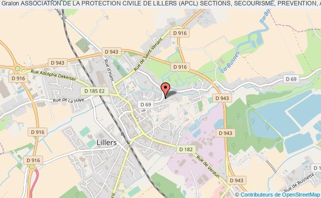 ASSOCIATION DE LA PROTECTION CIVILE DE LILLERS (APCL) SECTIONS, SECOURISME, PREVENTION, ASSISTANCE RADIO
