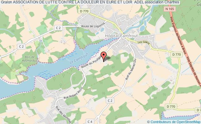 plan association Association De Lutte Contre La Douleur En Eure Et Loir  Adel Chartres