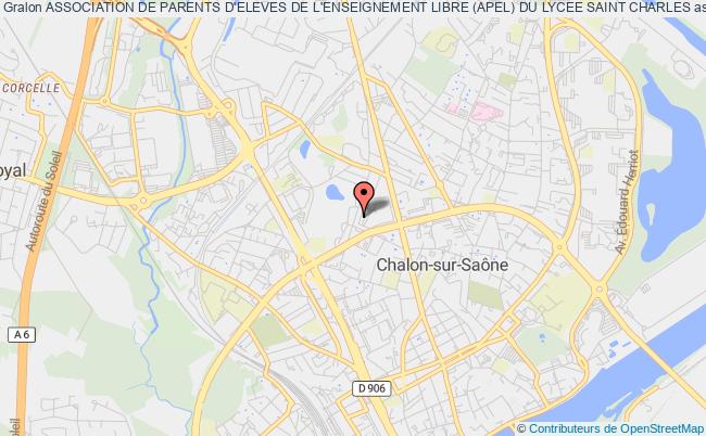 plan association Association De Parents D'eleves De L'enseignement Libre (apel) Du Lycee Saint Charles Chalon-sur-Saône