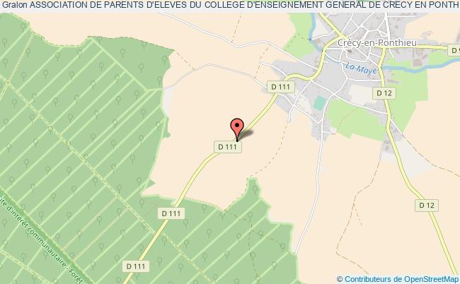 plan association Association De Parents D'eleves Du College D'enseignement General De Crecy En Ponthieu Crécy-en-Ponthieu