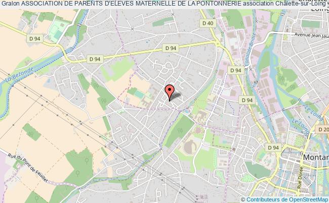 plan association Association De Parents D'eleves Maternelle De La Pontonnerie Châlette-sur-Loing