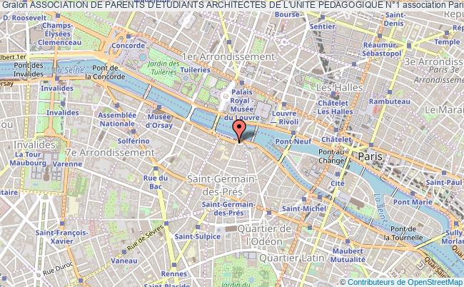 plan association Association De Parents D'etudiants Architectes De L'unite Pedagogique N°1 Paris