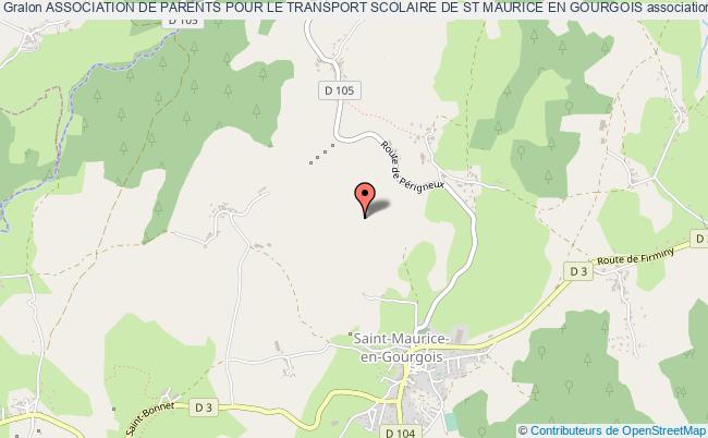 ASSOCIATION DE PARENTS POUR LE TRANSPORT SCOLAIRE DE ST MAURICE EN GOURGOIS