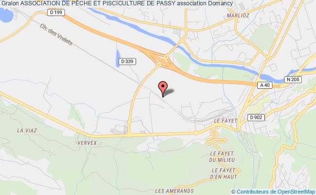 plan association Association De PÊche Et Pisciculture De Passy Domancy