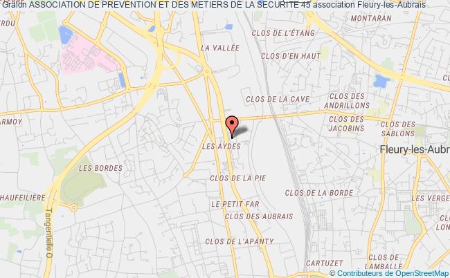 plan association Association De Prevention Et Des Metiers De La Securite 45 Fleury-les-Aubrais