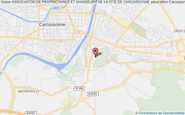 plan association Association De Proprietaires Et Chasseurs De La Cite De Carcassonne Carcassonne