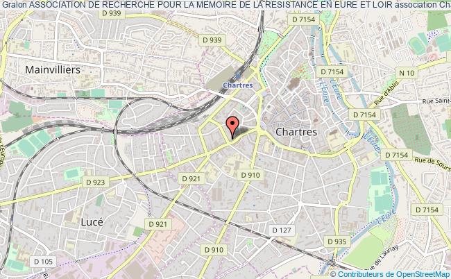 plan association Association De Recherche Pour La Memoire De La Resistance En Eure Et Loir Chartres