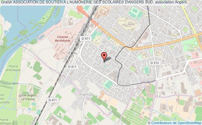 plan association Association De Soutien A L'aumonerie Des Scolaires D'angers Sud. Angers