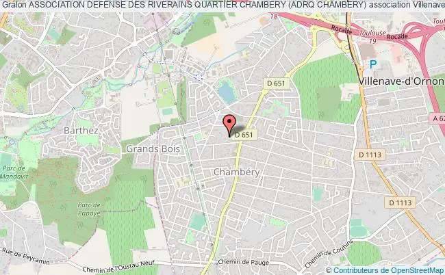 plan association Association Defense Des Riverains Quartier Chambery (adrq Chambery) Villenave-d'Ornon