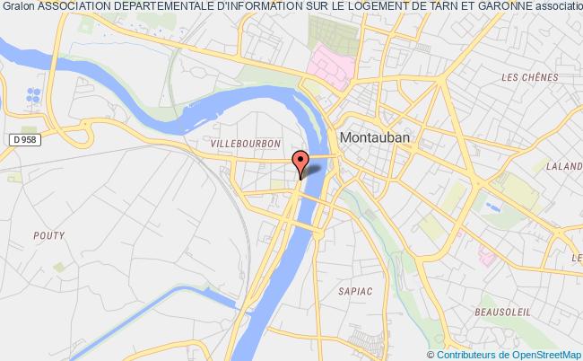 plan association Association Departementale D'information Sur Le Logement De Tarn Et Garonne Montauban