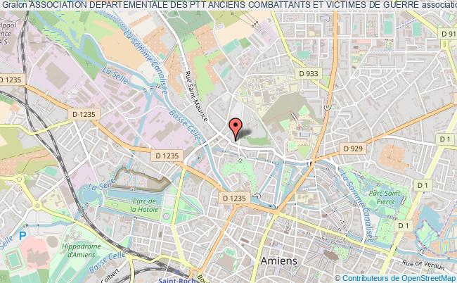 plan association Association Departementale Des Ptt Anciens Combattants Et Victimes De Guerre Amiens