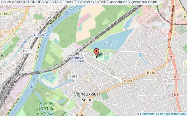 plan association Association Des Agents De SantÉ Communautaire Vigneux-sur-Seine