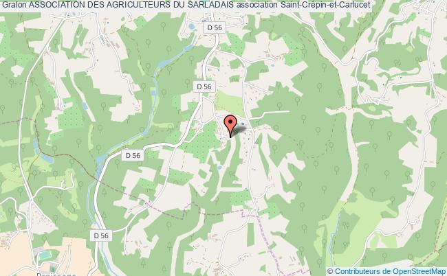 plan association Association Des Agriculteurs Du Sarladais Saint-Crépin-et-Carlucet