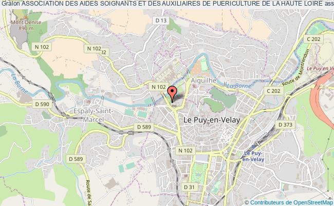plan association Association Des Aides Soignants Et Des Auxiliaires De Puericulture De La Haute Loire Le Puy-en-Velay