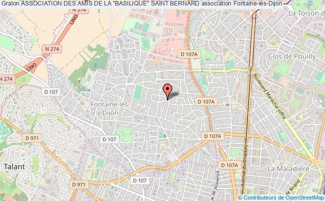 plan association Association Des Amis De La "basilique" Saint Bernard Fontaine-lès-Dijon