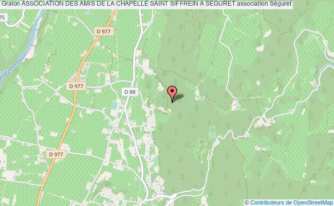 plan association Association Des Amis De La Chapelle Saint Siffrein A Seguret Séguret