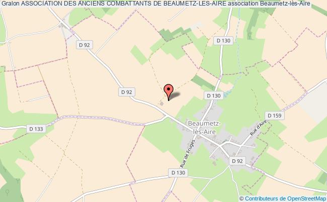 ASSOCIATION DES ANCIENS COMBATTANTS DE BEAUMETZ-LES-AIRE