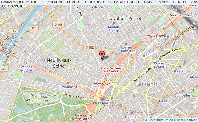 plan association Association Des Anciens ÉlÈves Des Classes PrÉparatoires De Sainte-marie-de-neuilly Neuilly-sur-Seine