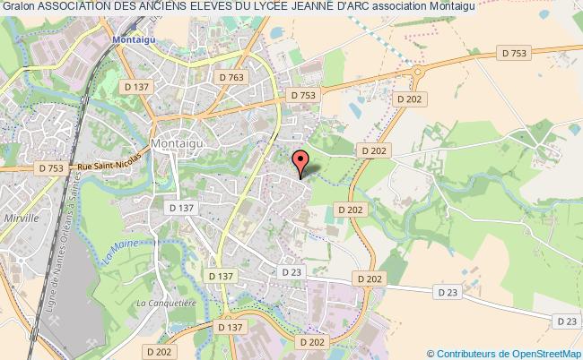 plan association Association Des Anciens Eleves Du Lycee Jeanne D'arc Montaigu